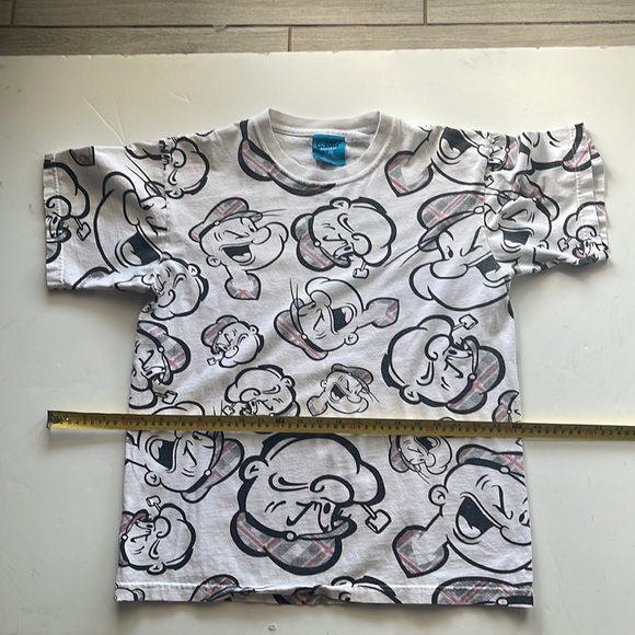 WCKD Vintage Popeye White and Black T-Shirt Large - Picture 2 of 6